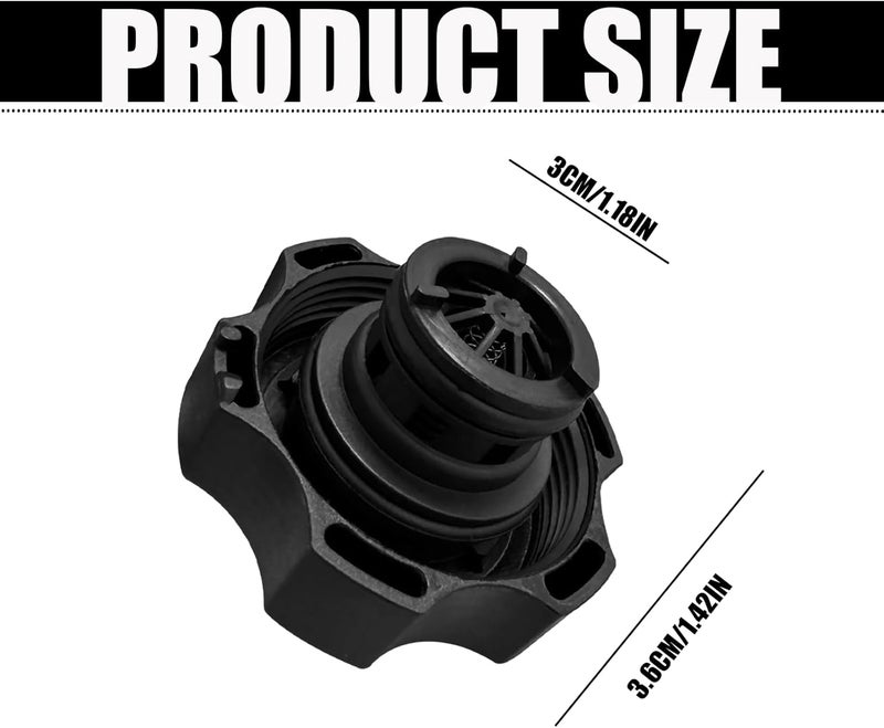 GolTHd Car Coolant Reservoir Cap, Radiator Cap, OE 13502353 13502509 68249136AA 316702182, Compatible with Chevrolet Dodge GMC Buick Cadillac Jeep Ram Saab - Image 2